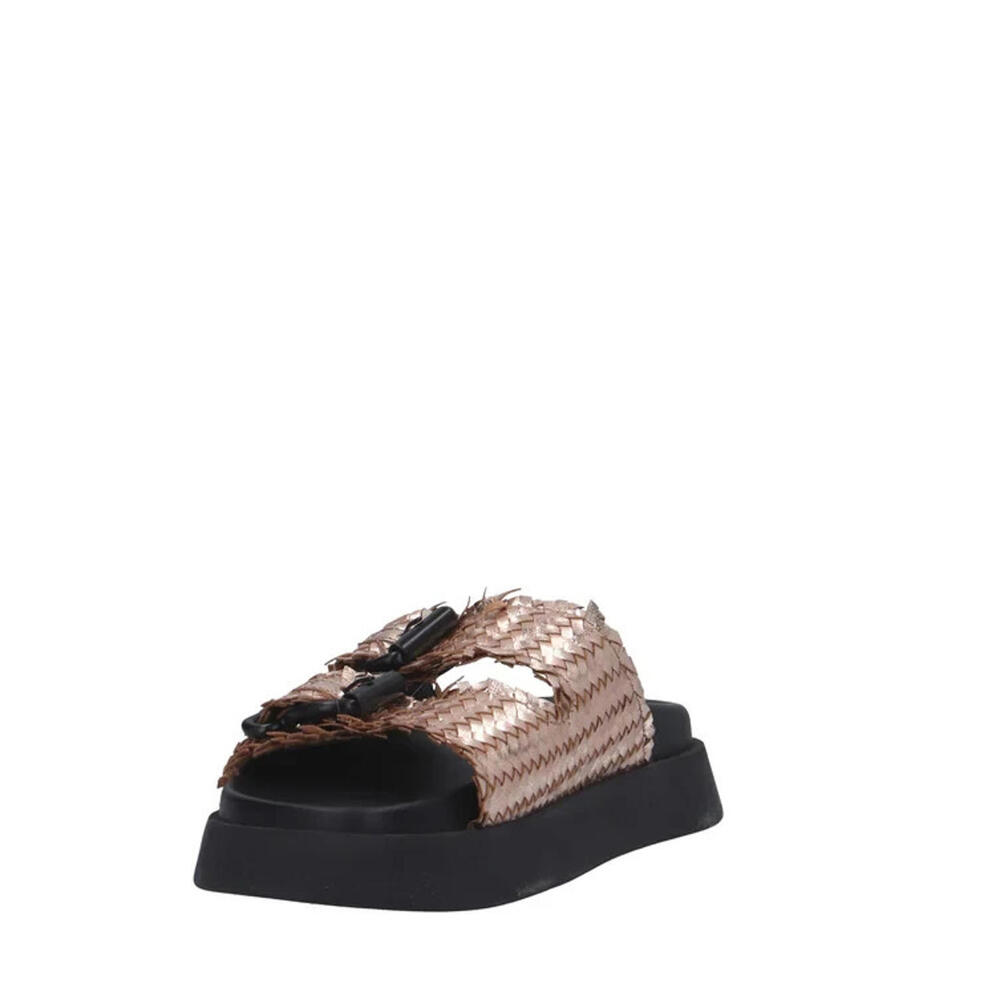 Italy Made CafeNoir  buckle woven flat Sandal size 39Euro New $176 msrp - Picture 3 of 9